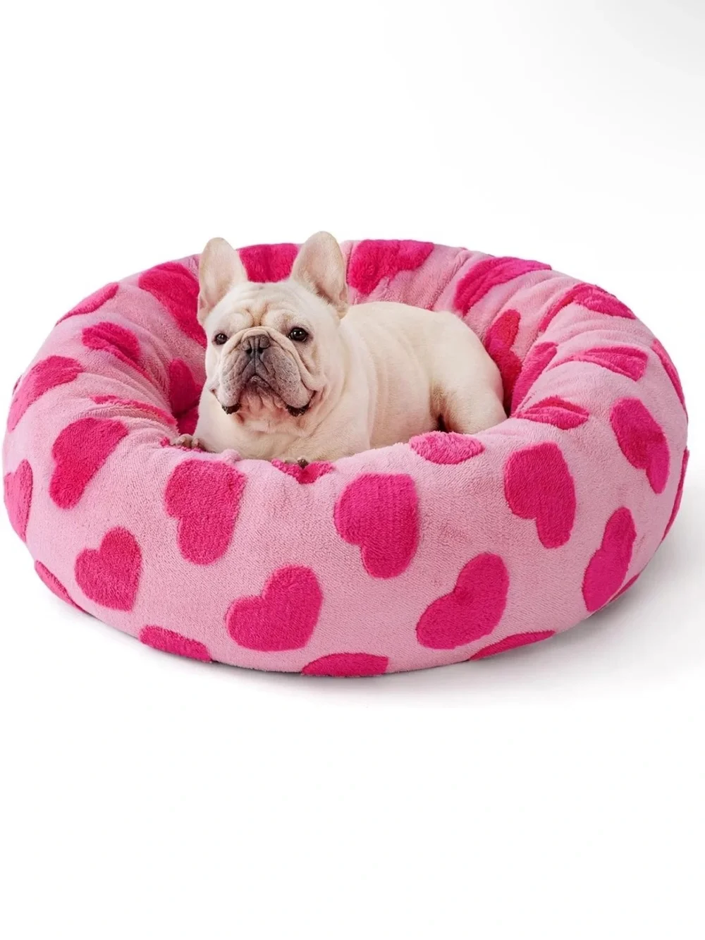 BEDSURE PINK HEARTS 🐾💖 MEDIUM PINK BED